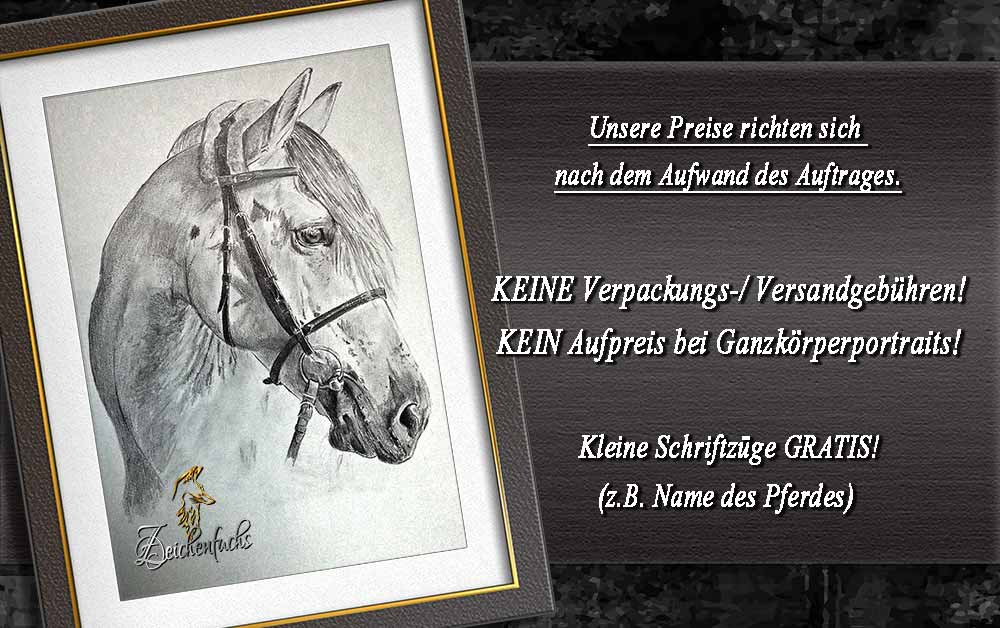 Pferdeportrait Preisliste